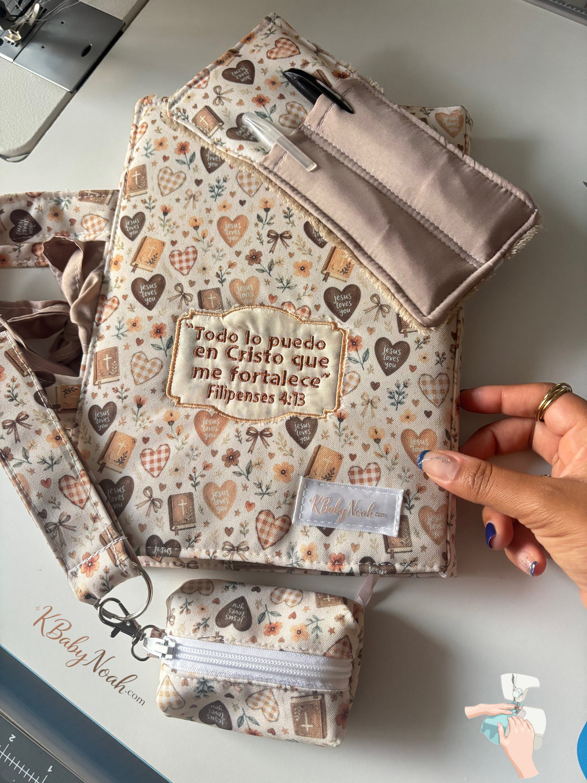 Cubierta para biblia, agenda, libros