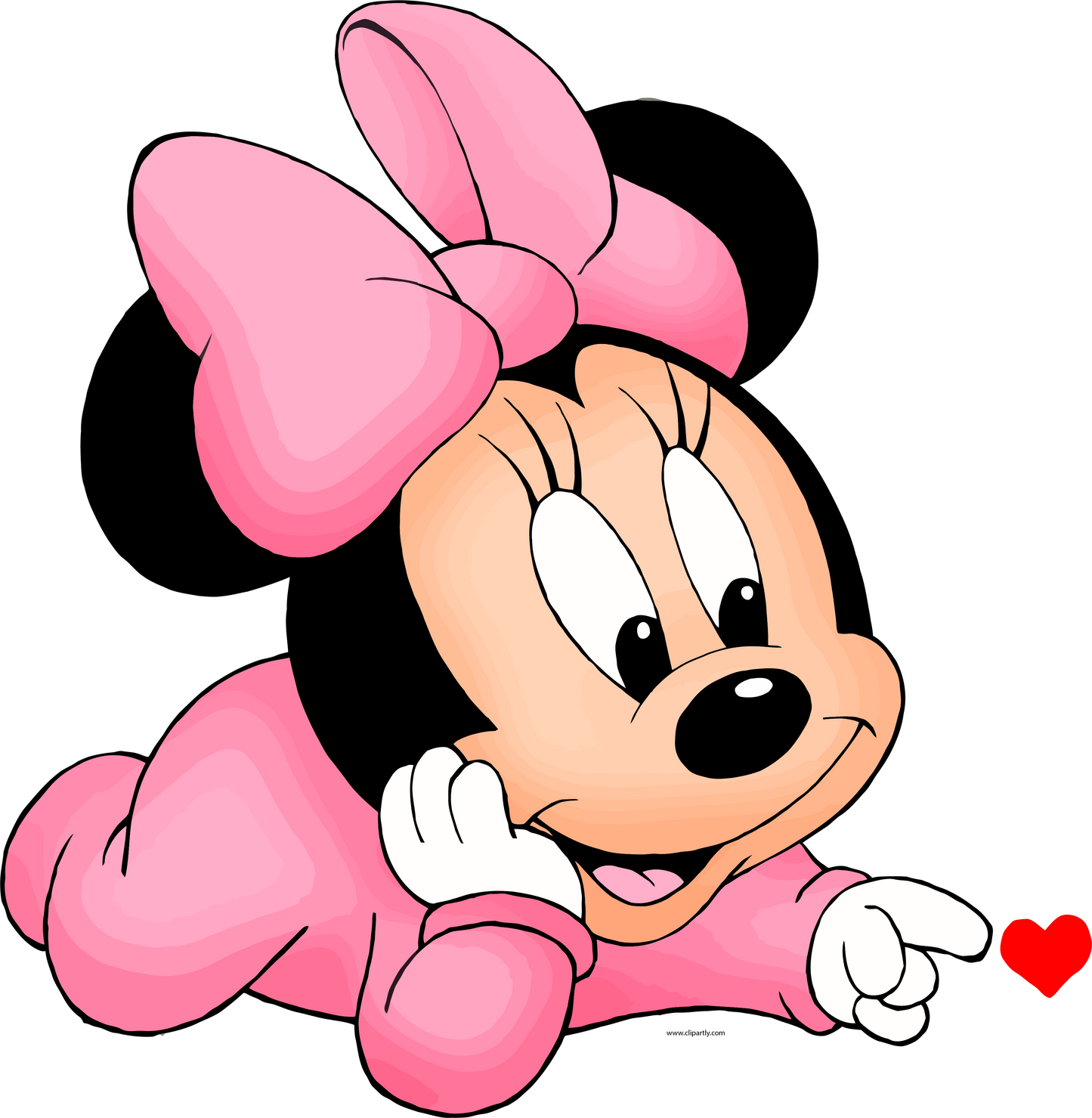 Minnie Mouse acostada