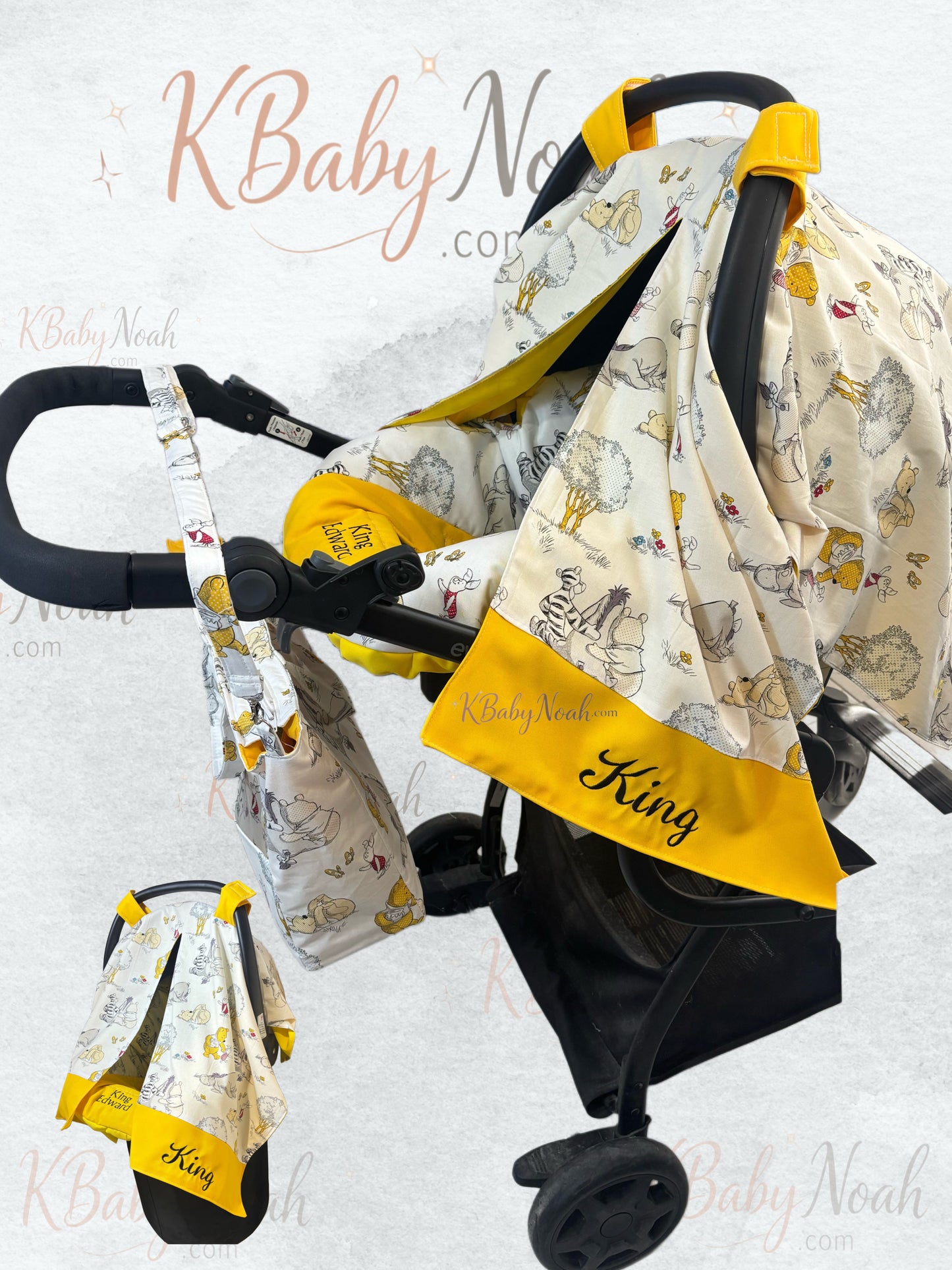 Set de Winnie the Pooh para car seat