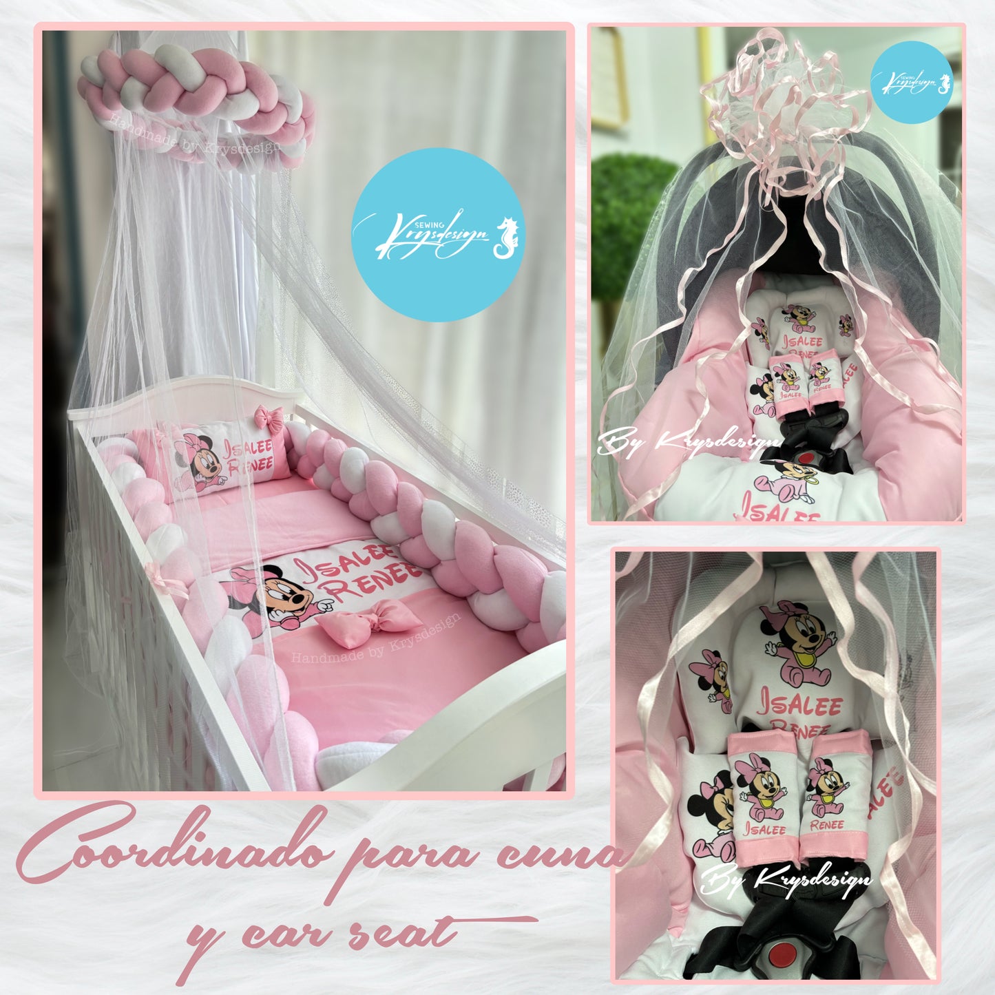 Conjunto Minnie Mouse Car seat