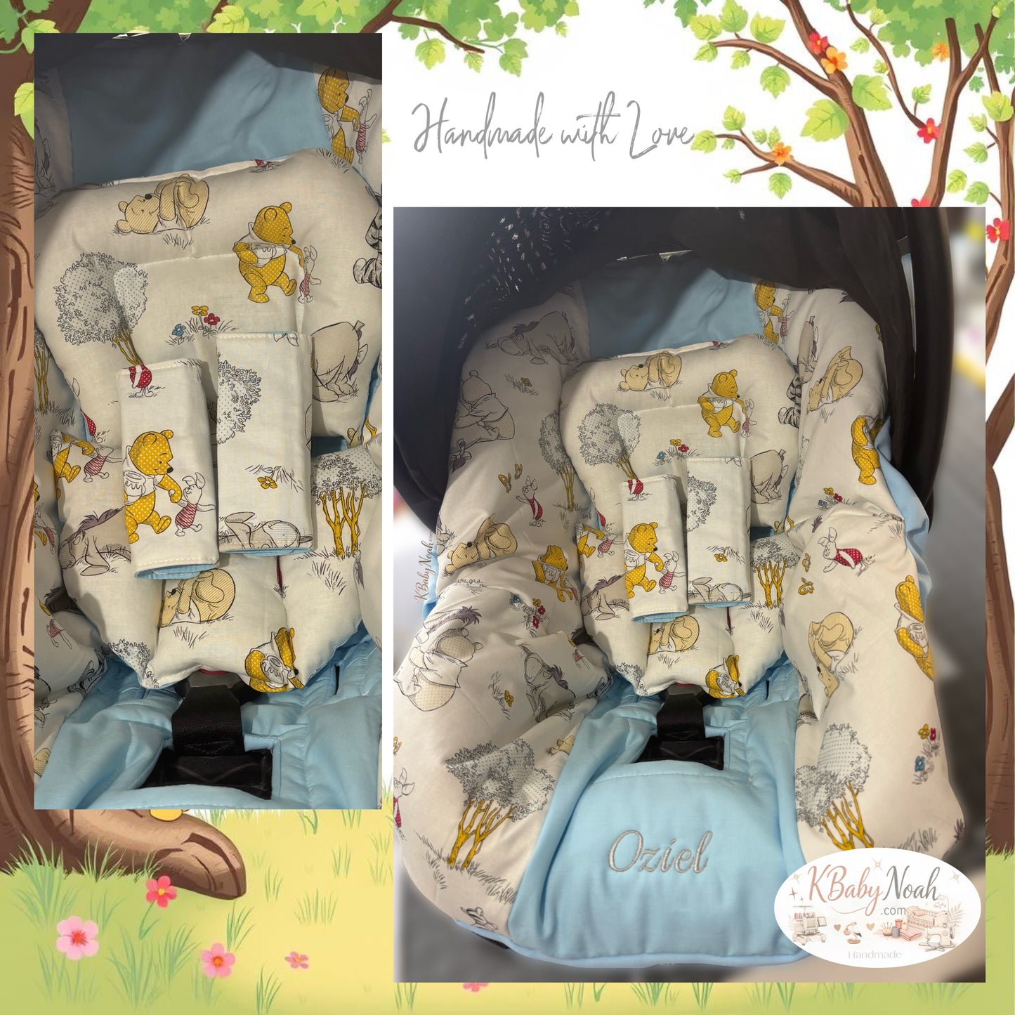 Winnie the Pooh car seat set