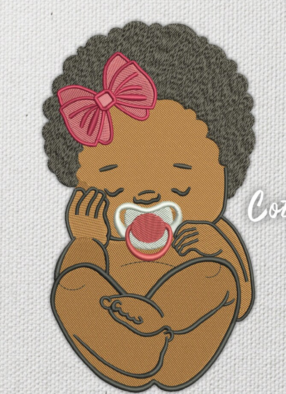 Afro baby girl