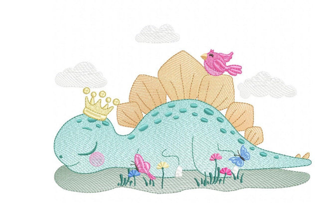 Dinosaurio acostado