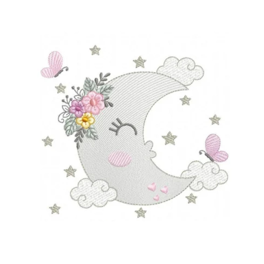 LUNA CON FLORES