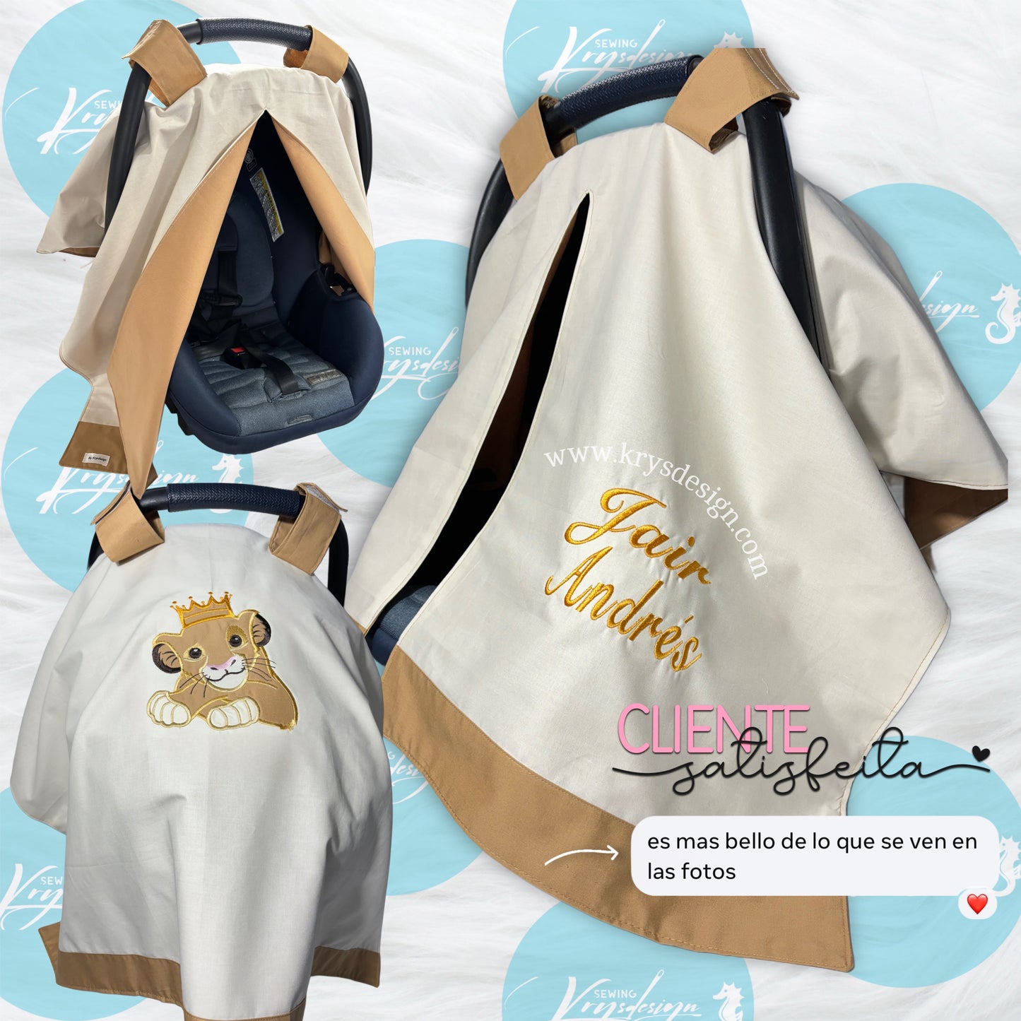 Conjuntos para car seat / por pedido PERSONALIZADOS