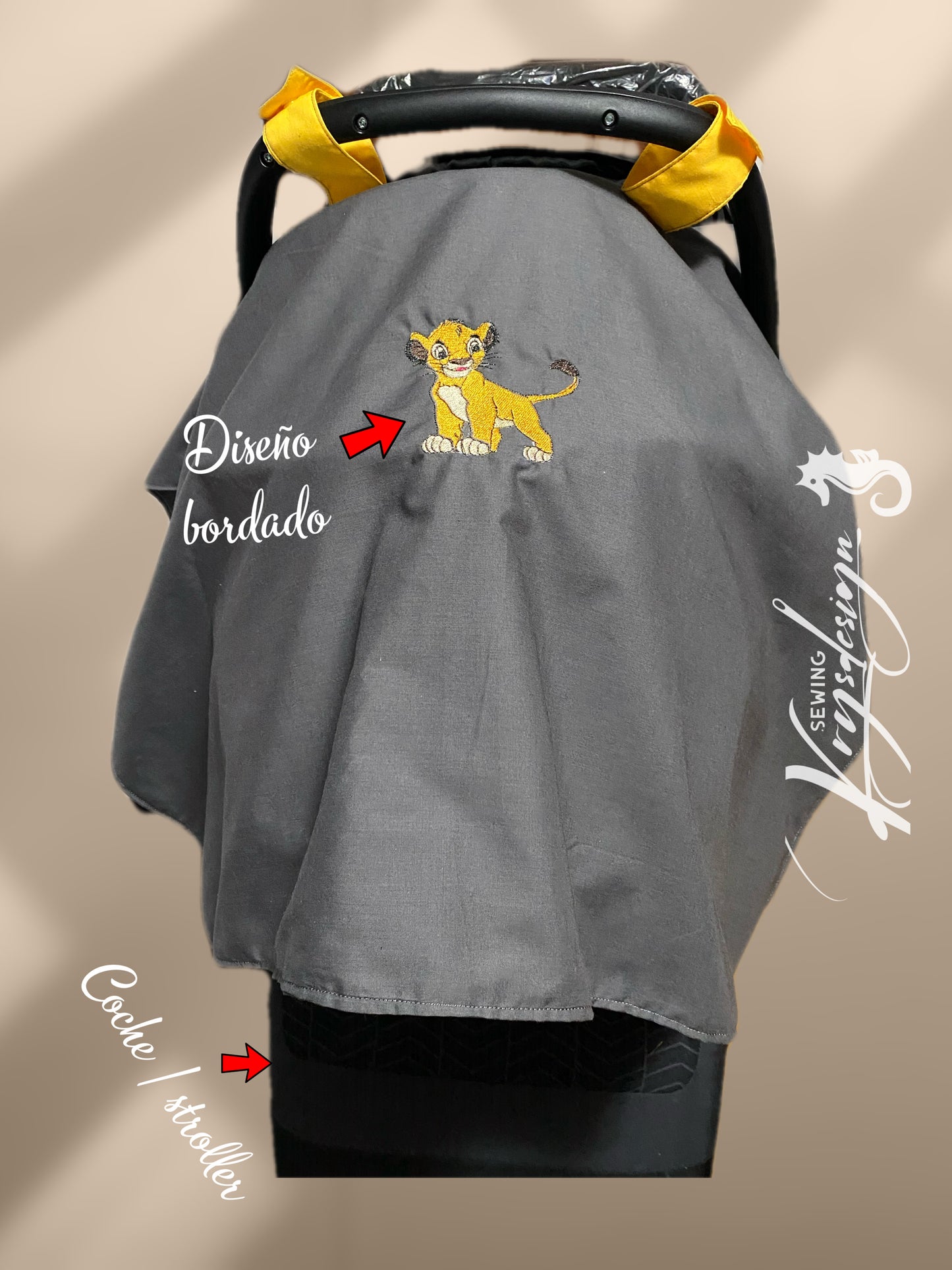 Cover para car seat Lion King