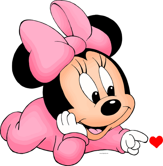 Minnie Mouse acostada