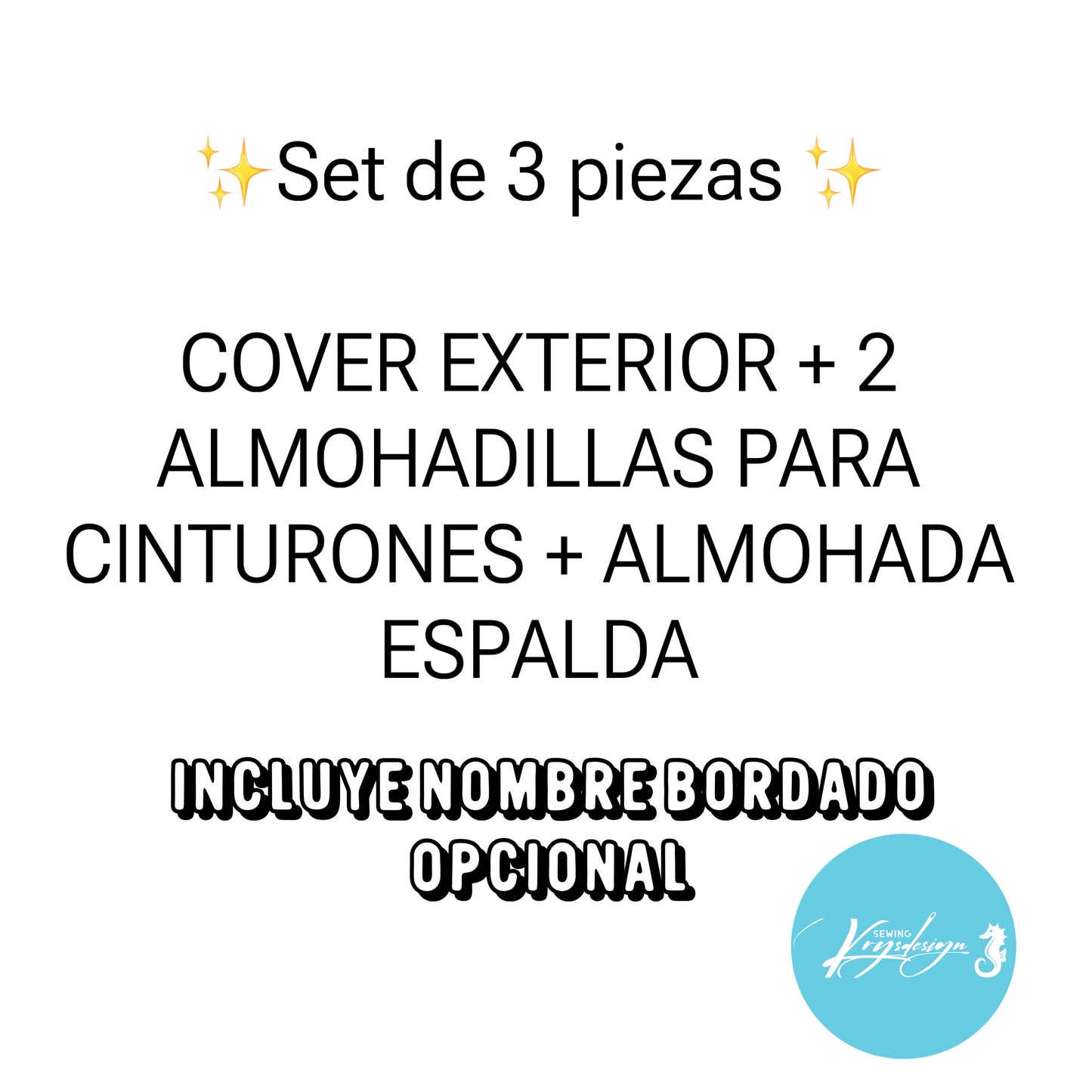 Conjuntos para car seat / por pedido PERSONALIZADOS