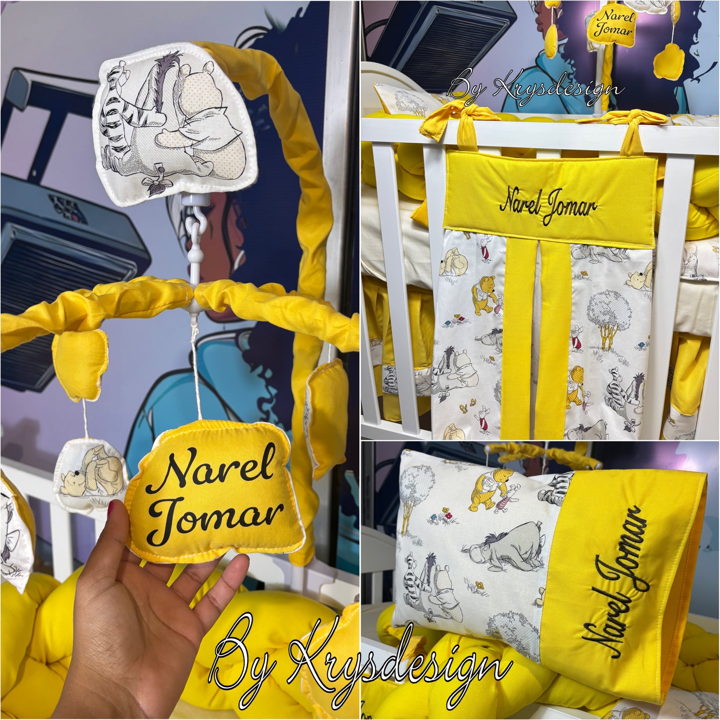 Cuna- Winnie the Pooh- personalizado