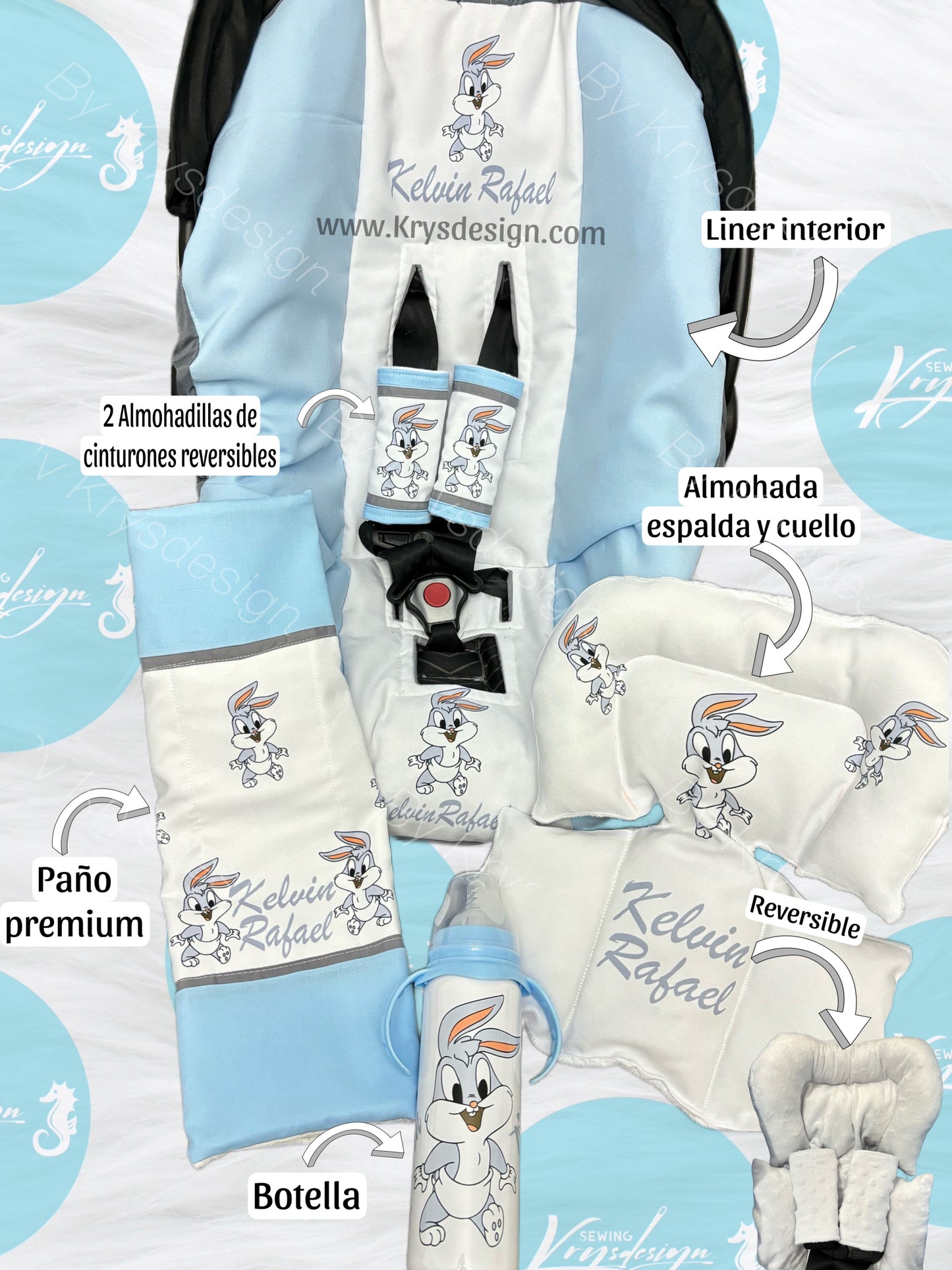 Conjuntos para car seat / por pedido PERSONALIZADOS
