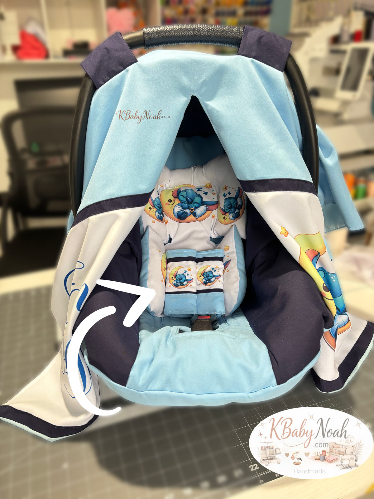 Baby Stitch para car seat