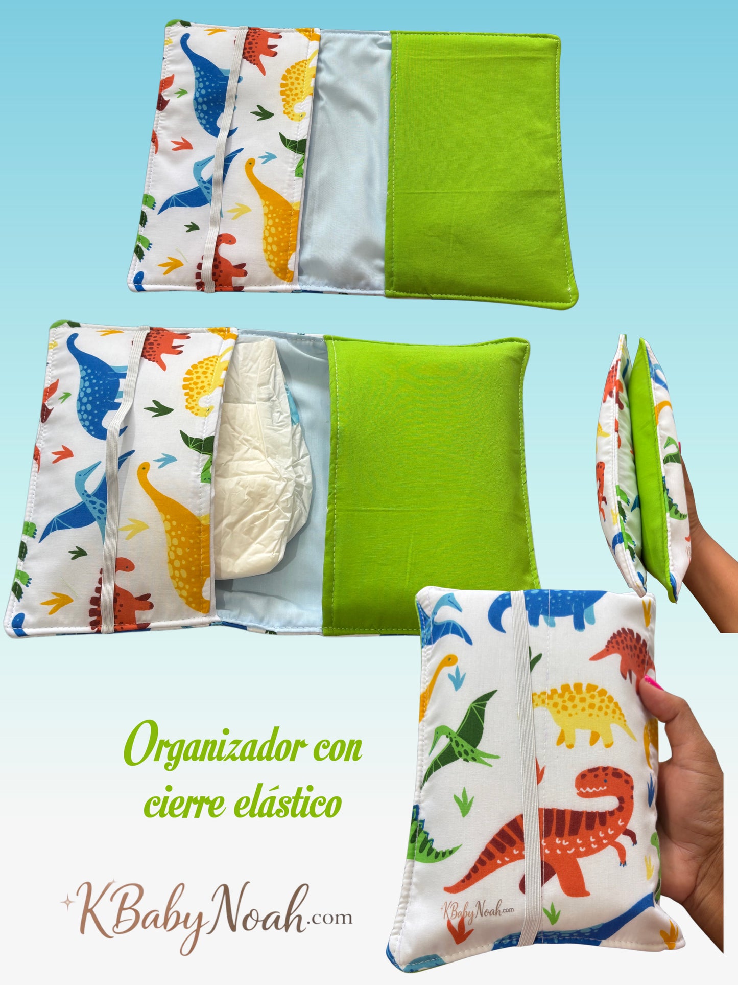 Estuche con cierre elástico ideal para Pampers