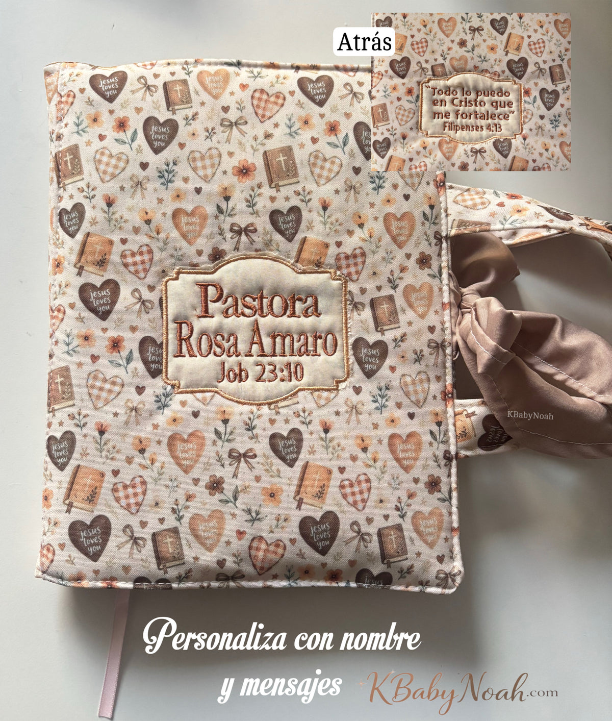 Cubierta para biblia, agenda, libros