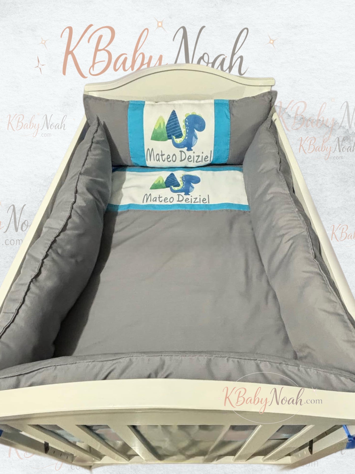 Combo cuna-Pequeño tesoro-incluye bumpers planos-personalizado en cualquier temática