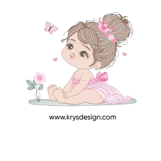 Niña con flores