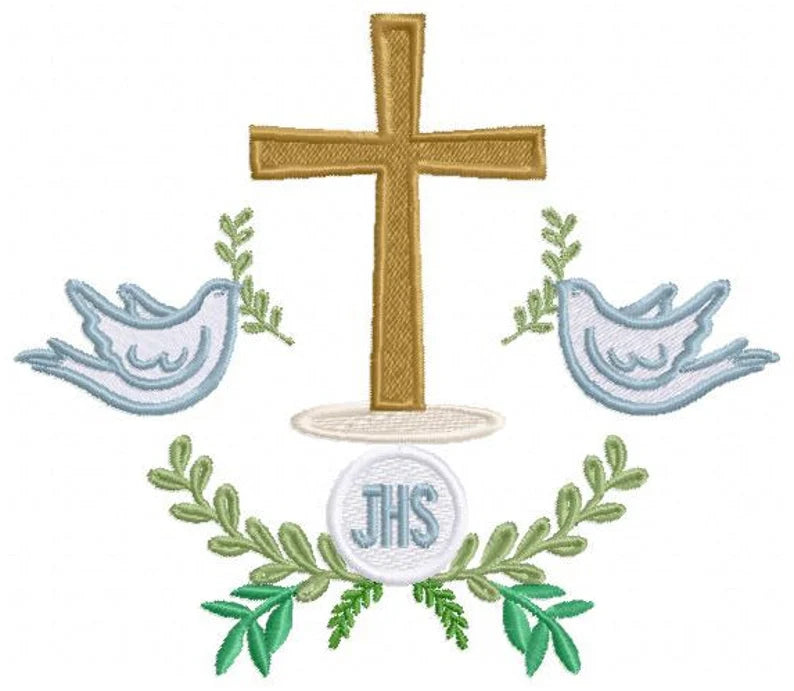 Cruz y palomas