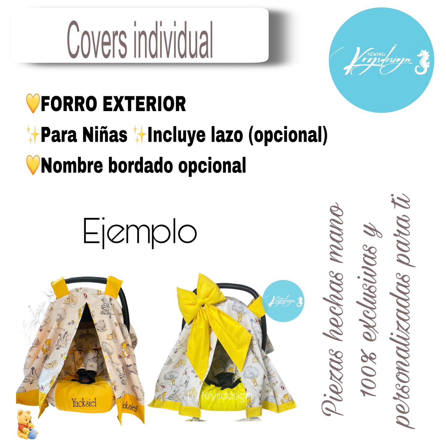 Conjuntos para car seat / por pedido PERSONALIZADOS