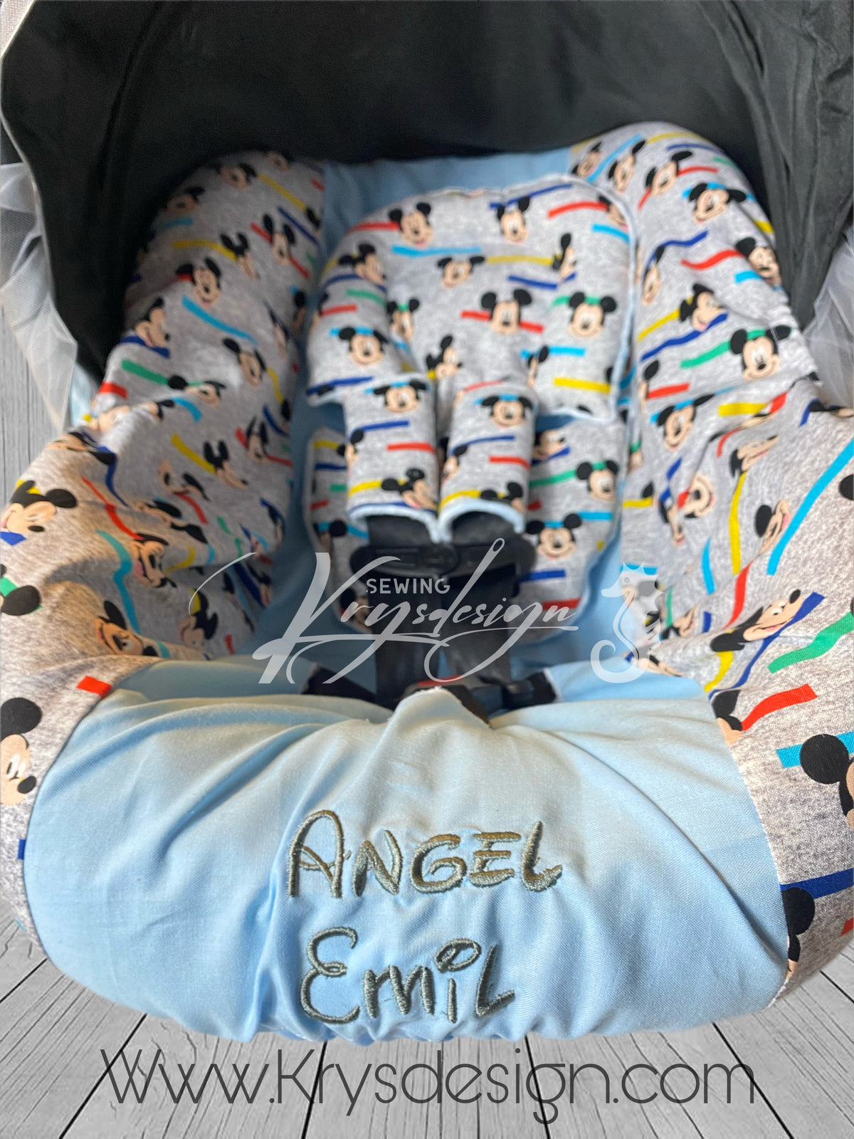 Conjunto CLÁSICO para car seat ( incluye covers en mosquitero )